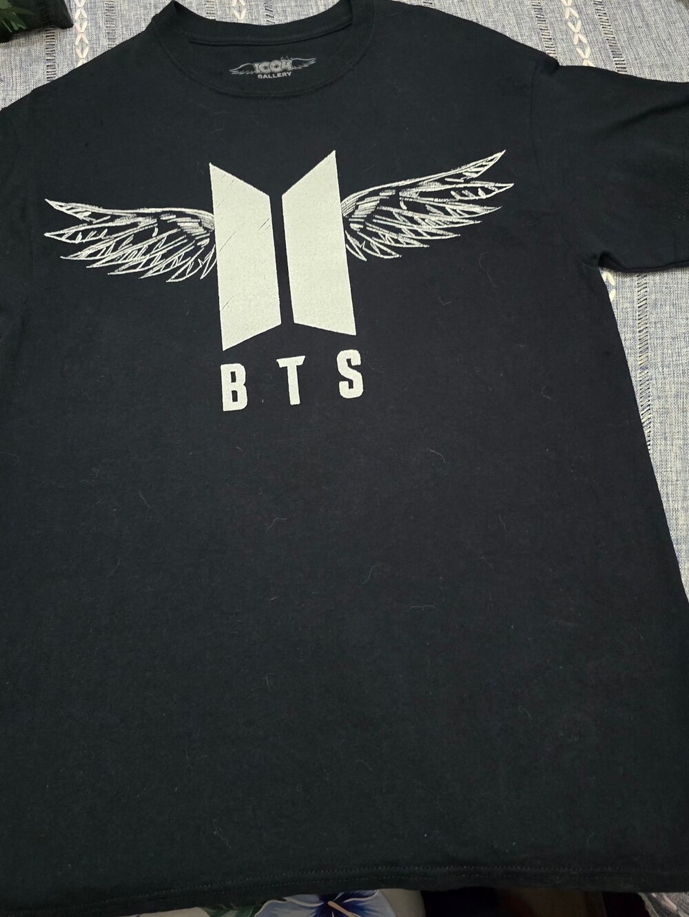 Black BTS short-sleeve graphic T-shirt